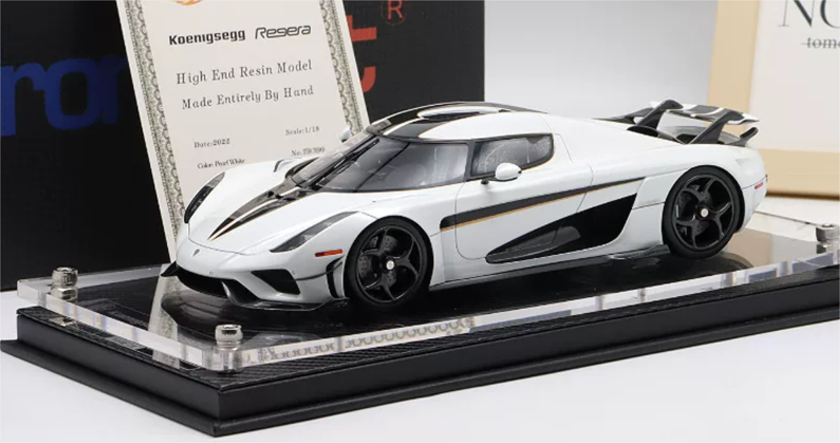 1:18 Koenigsegg Regera  white  Frontiart LTD 399PCS ONLY Resin car Model