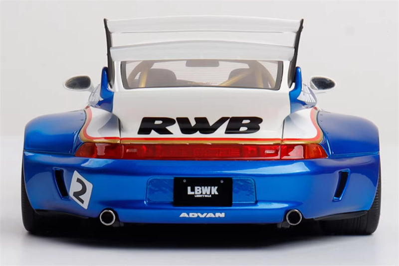 1:18 PORSCHE 911 993 RWB X LIBERTY WALK #2 RACING    GT SPIRIT Limited Edition Resin Car Model