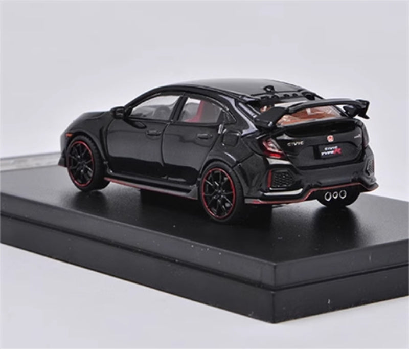 LCD-MODELS Honda Civic Type-R FK8 Black 1:64 car Pre-built Model view4