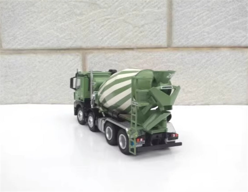 NZG AROCS 8X4 concrete mixer truck Green 1:50 Truck Pre-built Model