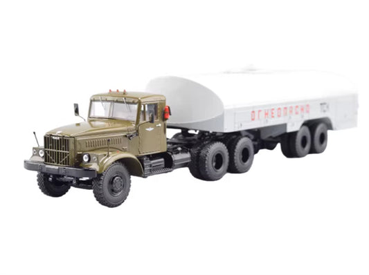 StartScaleModels Kraz 258B - TZ-22 Soviet airport ground refueling truck 1:43 Truck Pre-built Airliner Model Display view1