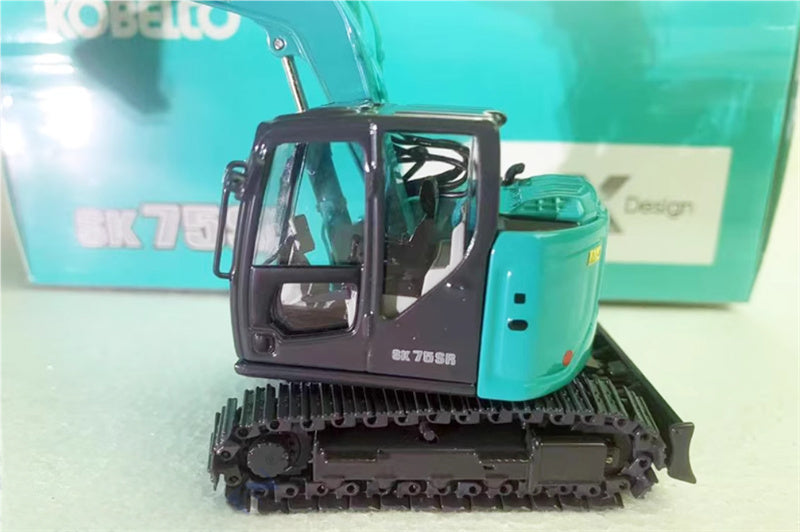 KOBELCO SK75SR New Excavator Limited Edition Blue 1:50 Truck Pre-built Model