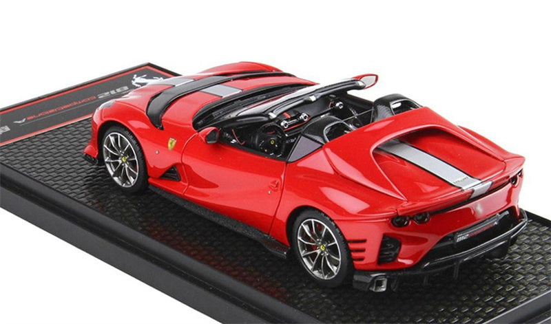 BBR MODELS Ferrari 812 competizione A red Silver stripe LTD 68PCS 1:43 Car Model view2