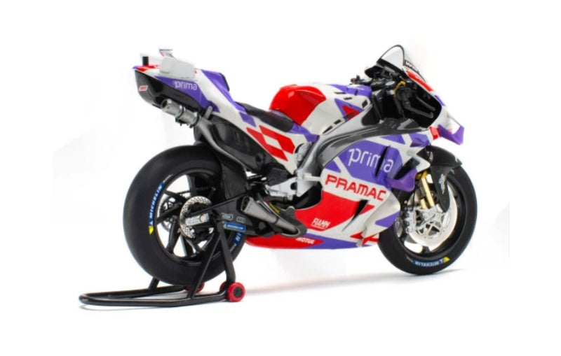 1:12 Ducati PRAMAC MOTO GP23 John Zarco 5# KiloWorks Purple White Diecast Model view4