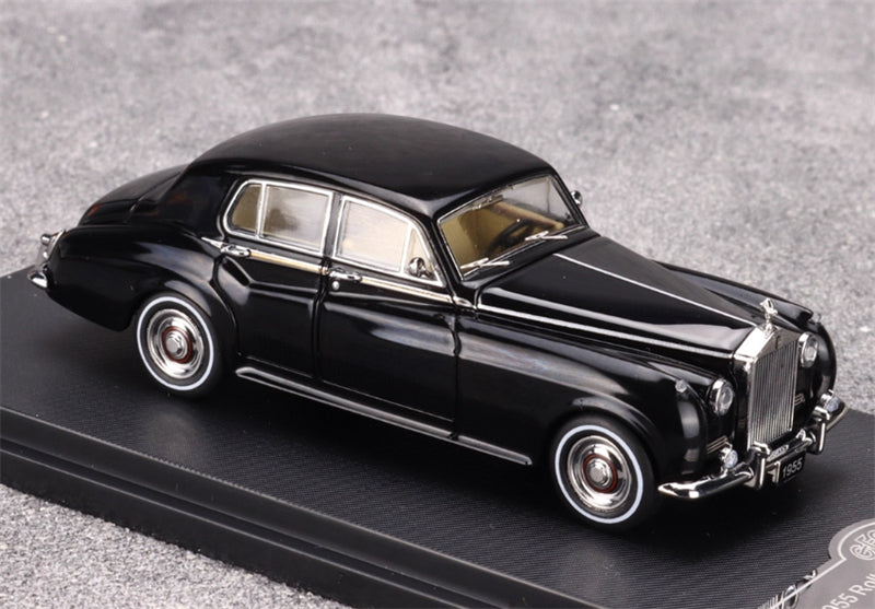 GFCC 1955 Rolls Royce Silver Cloud classic car Glossy Black LHD 1:64 car Pre-built Model view5
