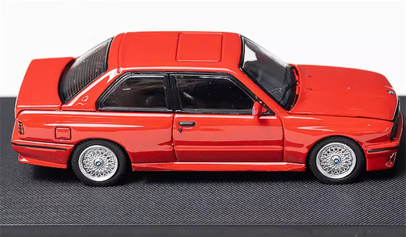 Mortal BMW M3 E30 Sport Evolution Openable Hood Detachable tail wing Pearl Red Limited Edition 899PCS ONLY 1:64 Car Pre-built Model view3
