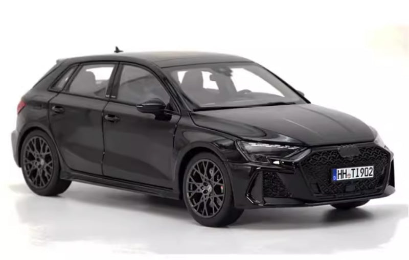 1:18 Audi RS3 A3 Norev Black Diecast Model view5