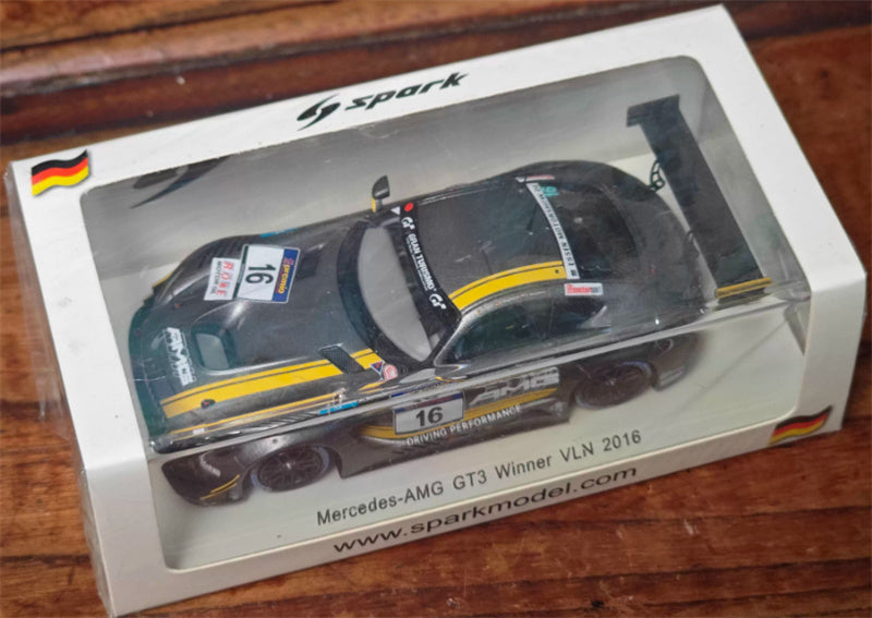 Spark Mercedes AMG GT3 Winner VLN 2016 #16 Limited Edition 500PCS ONLY 1:43 Car Pre-built Model view1