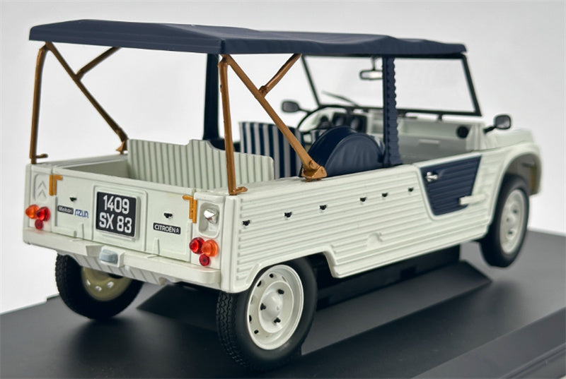 NOREV Citroen Mehari Azur 1983 White/Blue 1:18 Car Pre-built Model view5