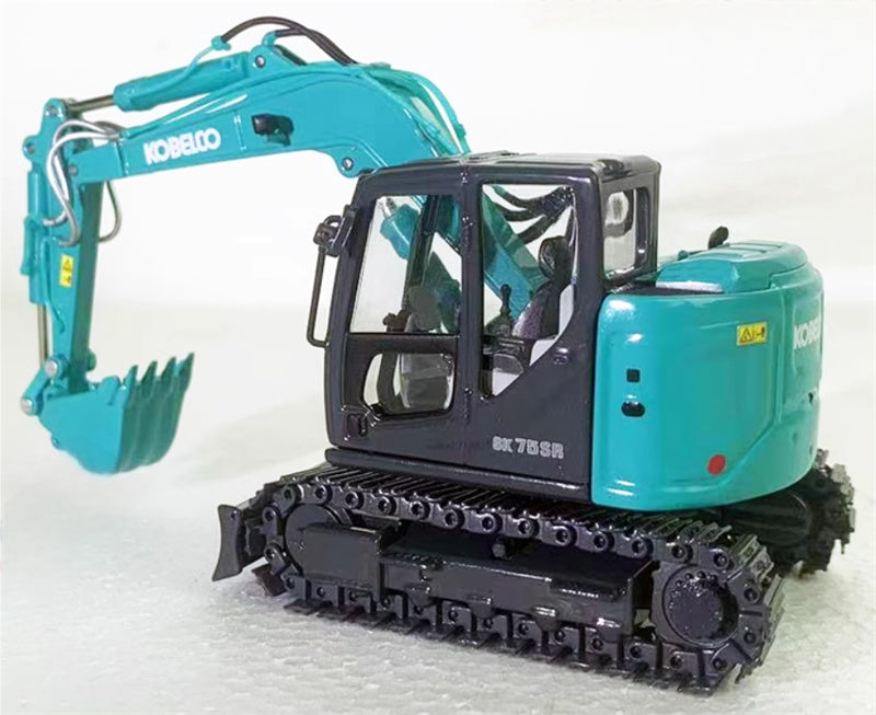 KOBELCO SK75SR New Excavator Limited Edition Blue 1:50 Truck Pre-built Model