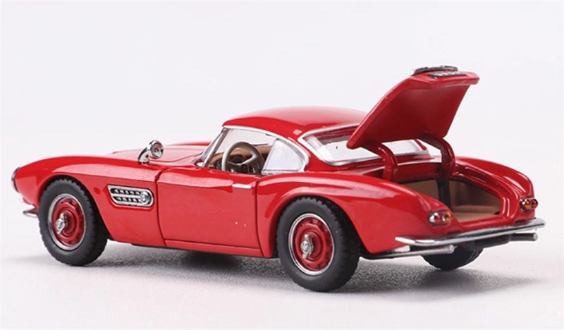GFCC BMW 507 Roadster Retro Car 1957 Red Convertible hardtop 1:64 car Pre-built Model view6