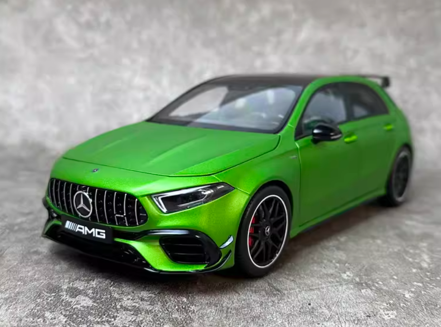 1:18 Mercedes-Benz AMG A45 S  Green Demon  NZG Magic Flame Green Special Edition LTD 200PCS ONLY DIECAST car Model