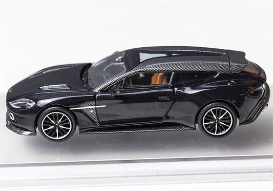 KING MODEL Aston Martin Vanquish Zagato Metal Black Limited Edition 333PCS ONLY 1:64 Car Pre-built Model view2