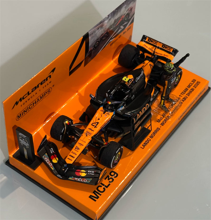 1:43 McLaren MCL39 Norris Winner Abu Dhabi 2025  MINICHAMPS Limited Edition 2025PCS ONLY Resin Model