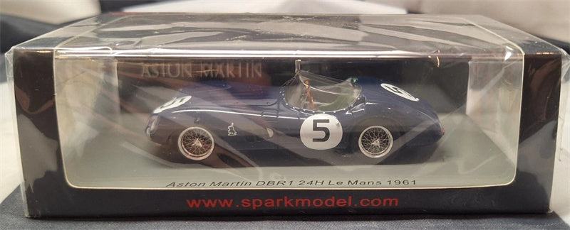 spark Aston Martin DBR1 #5 24H Le Mans 1961 Blue J.CLARK 1:43 Car Model view8