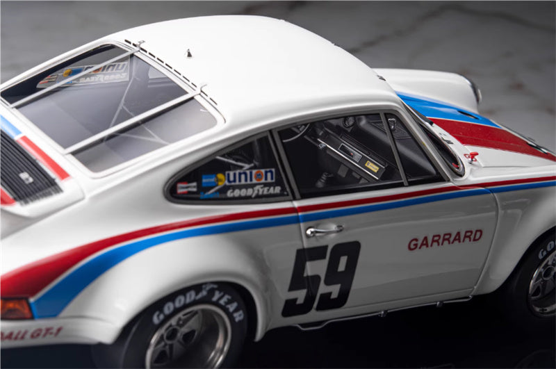 1:18 Porsche 911 White blue pigment version Amalgam #59 Resin Car Model view12