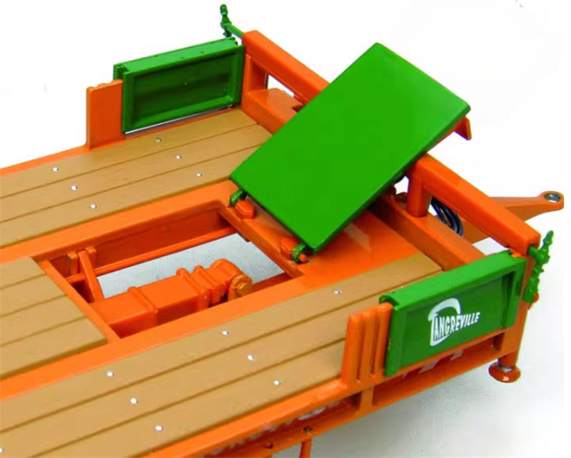 Universal Hobbies Dangreville PE 32 Flatbed trailer Orange 1:32 Truck Pre-built Model