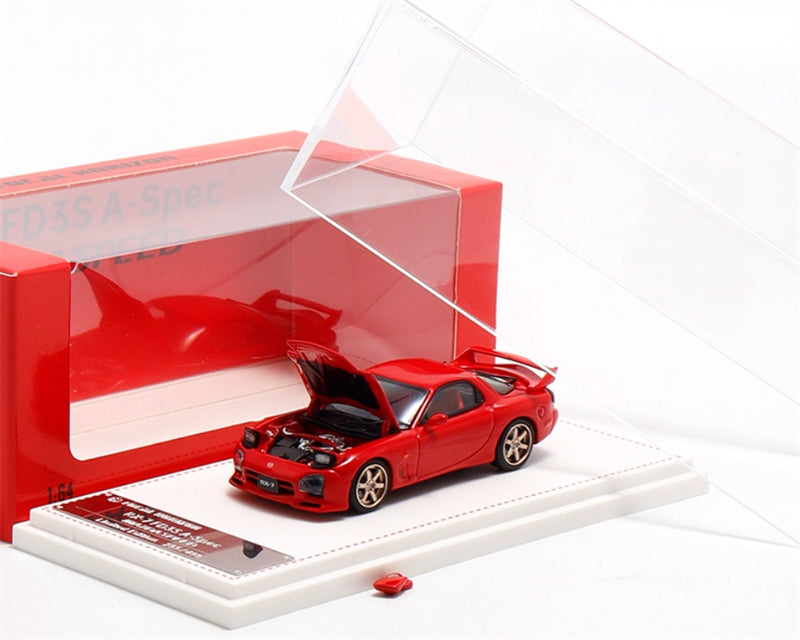 Focal Horizon Mazda RX-7 FD3S Speed Open Edition Red Limited Edition 499PCS ONLY 1:64 Car Pre-built Model view9