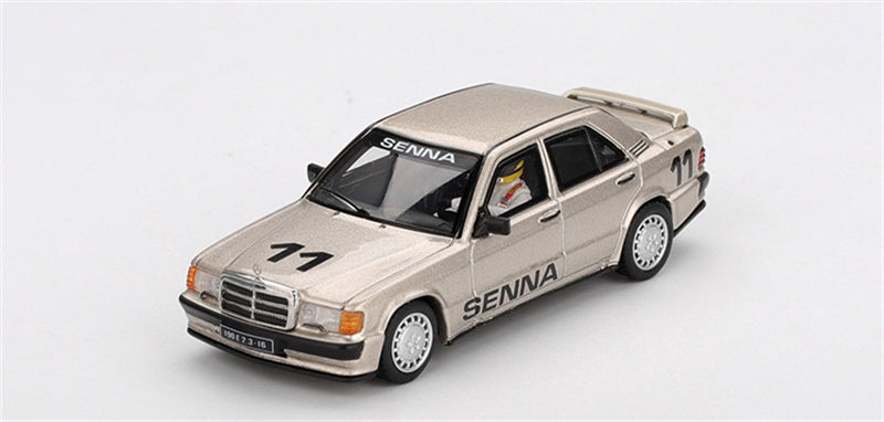 1:64 Mercedes-Benz 190 E 2.3-16 #11 Nurburgring Race of Champions Ayrton w/ Figure 1984 MINIGT DIECAST Model