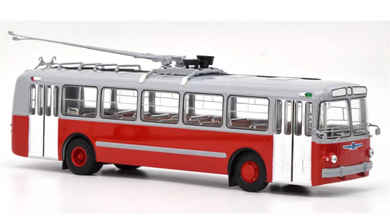 Demprice Russian ZIU-5 trolley bus red 1:43 Bus Pre-built Model view3