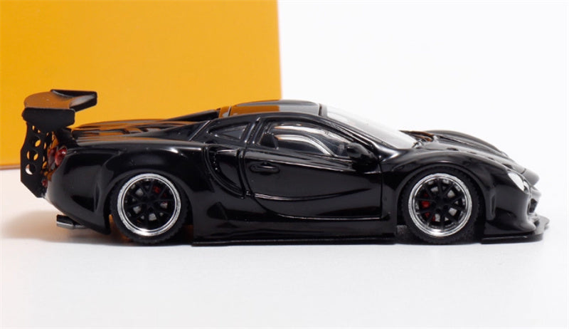 Mortal LBWK wide body modified Orochi supercar black Limited Edition 799PCS ONLY 1:64 Car Pre-built Model view3