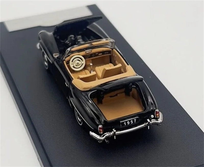GFCC Mercedes Benz 190SL Convertible Luxury Classic Black 1957 Soft top 1:64 car Pre-built Model view7