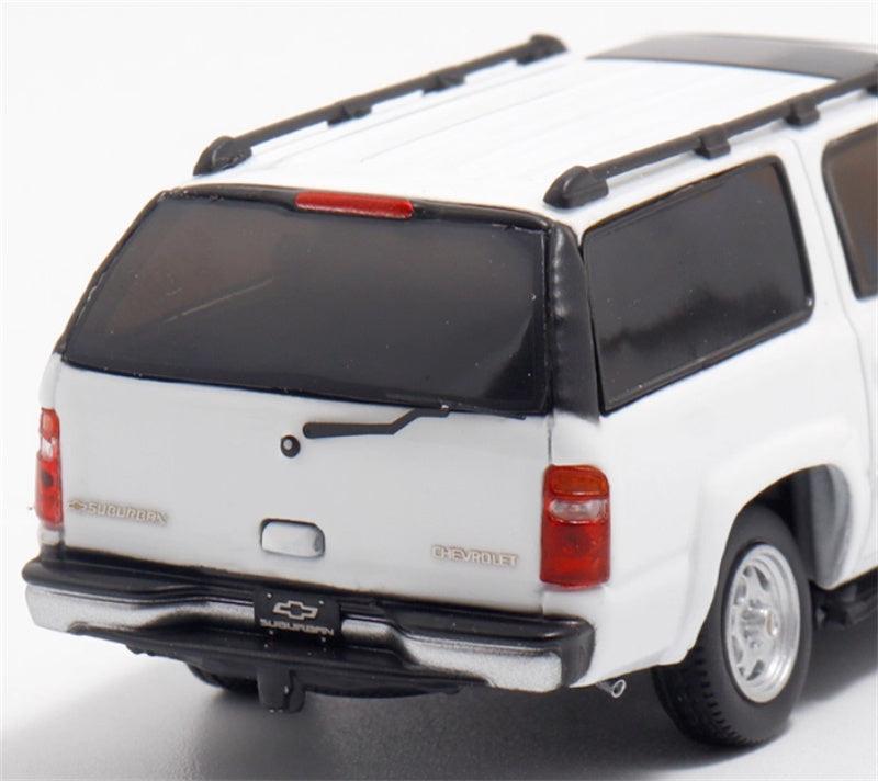MK Miniatures 2003 Chevrolet Suburban SUV White spray painted version 1:64 Car Pre-built Model view7