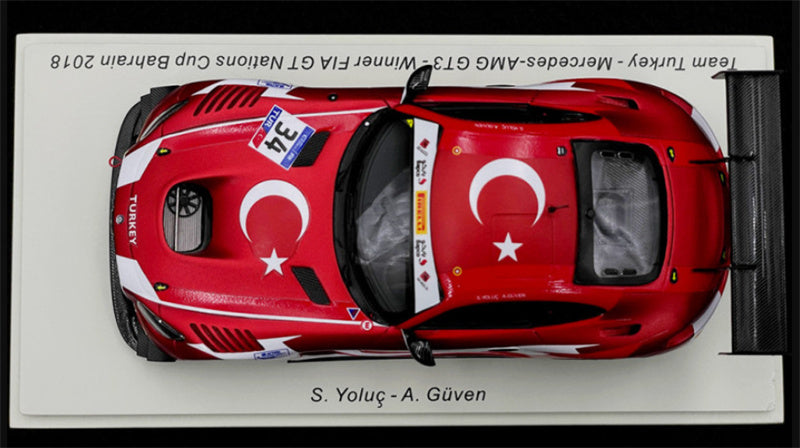 1:43 Spark Team Turkey Mercedes AMG GT3 Winner FIA GT Nations Cup Bahrain 2018 view4