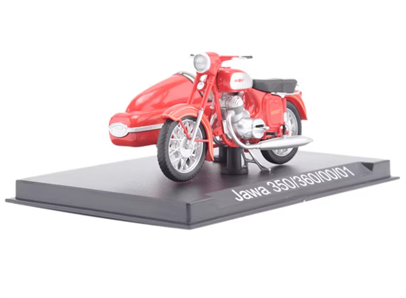 Modimio Czechoslovak motorcycle Jawa 350/360 Red motorcycle Pre-built Airliner Model Display view1