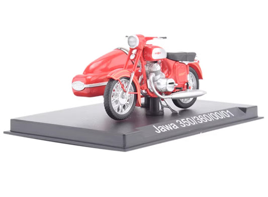 Modimio Czechoslovak motorcycle Jawa 350/360 Red motorcycle Pre-built Airliner Model Display view1