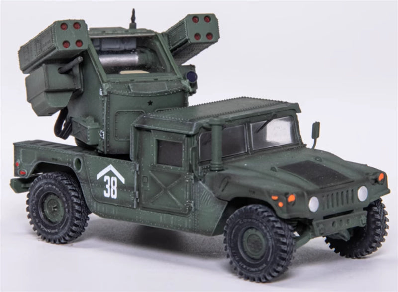 T-MODLE US Hummer Avenger Air Defense System Frontline Area Air Defense Green coating 1:72 Tank Pre-built Model