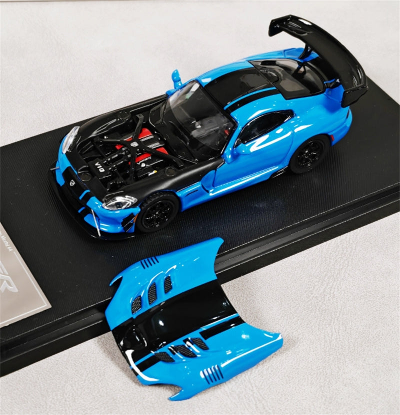 Hone Model Dodge VIPER ACR Competition Blue Limited Edition 299PCS ONLY 1:64 car Pre-built Model view6