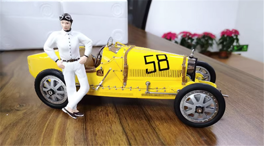 CMC Bugatti Type 35 Grand Prix #58 yellow 1/18car Pre-built Model