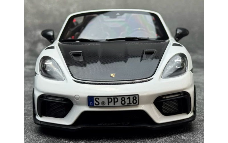 1:18 Porsche 718 Spyder RS White NOREV Convertible DIECAST Car Model