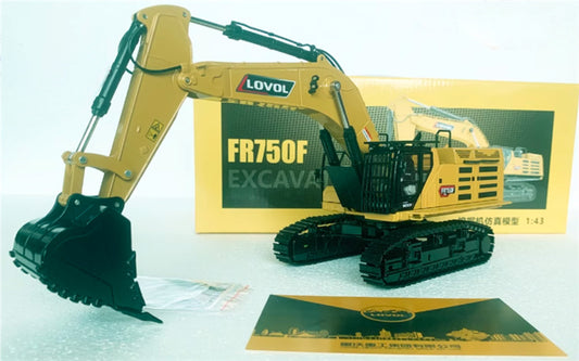 LOVOL FR750F Large Excavator Limited Collectors Edition 1:43 Truck Pre-built Model