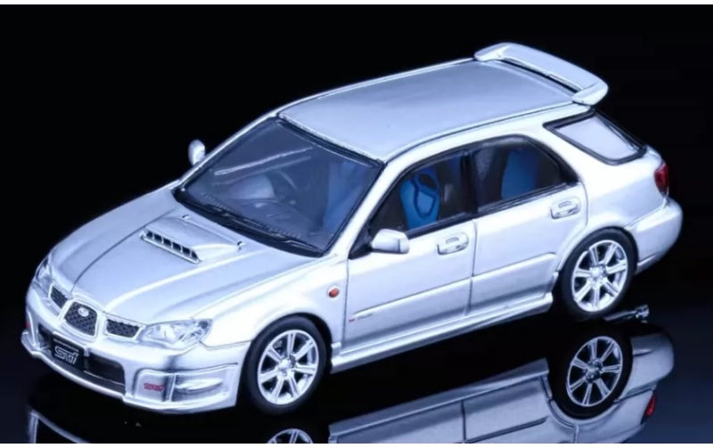 1:64 Subaru Impreza WRX STi 9 generations  Silver - Silver Wheel Furuya  Travel Edition DIECAST Model