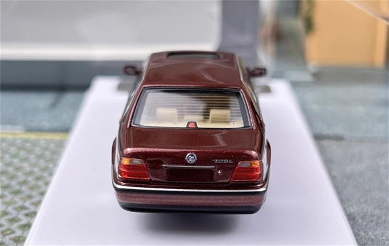 1:64 BMW E38 7 Series L7 96-98 Cherry Red DCM DIECAST Limited Edition 499pcs ONLY Model