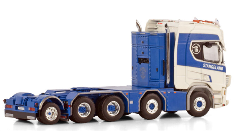 WSI SCANIA R HIGHLINE CR20H 8X4 WITH ADD ON AXLE Stangeland 1:50 Truck Pre-built Model