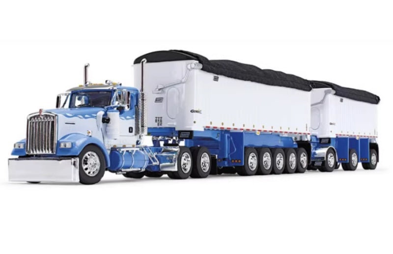 1:64 Kenworth W900L DCP White Diecast Model view1