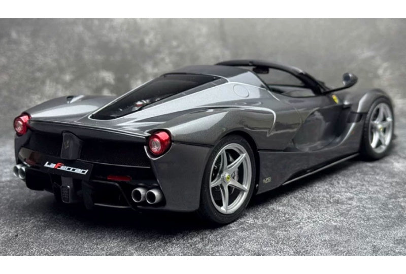 1:18 Ferrari LaFerrari  Grey - Silver Wheel BBR MODELS convertible version DIECAST Model