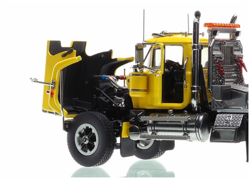 Heavy Haul Replicas Mack American Double Axle Truck Yellow/Black 1:50 Truck Pre-built Model