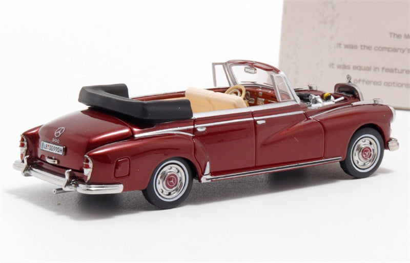 Mortal Mercedes Benz TYP 300D Cabriolet W189 Limited Edition 499PCS ONLY Red silver dual color 1:64 Car Pre-built Model view3