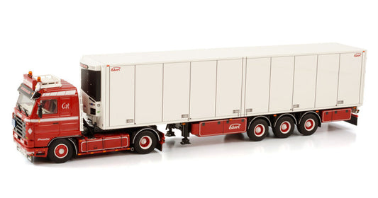 WSI  SCANIA 3 SERIES STREAMLINE 4X2 REEFER TRAILER - 3 AXLE Hartmann Transporte 1:50 Truck Pre-built Model