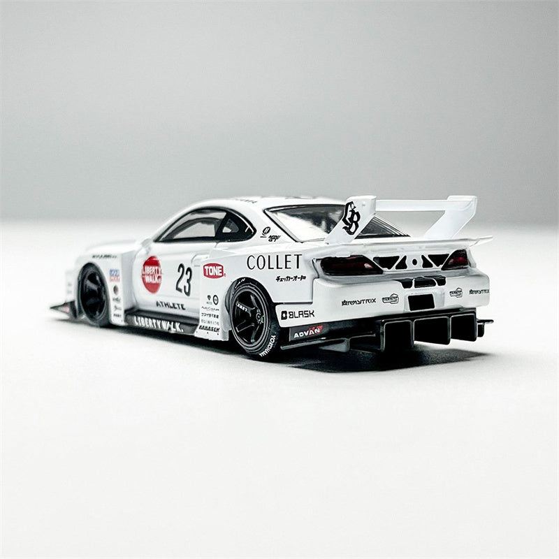 1:64 Nissan S15 Silvia LB-Super Silhouette Athlete White MINIGT DIECAST Model