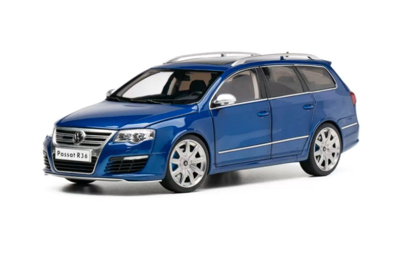 1:18 Volkswagen Passat Variant R36 NZG Limited Edition 199PCS ONLY Biscay Blue Diecast Model view1