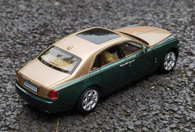 kyosho Rolls Royce RR ghost Green and gold dual color 1:18car Pre-a Model