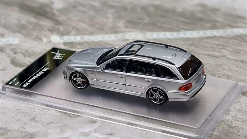 1:64 Mercedes-Benz E63 AMG Estate S211 silver KING MODEL Wagon Limited Edition 999PCS ONLY DIECAST Civil Car Model