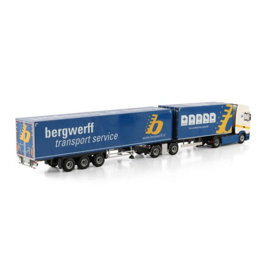 1:50 SCANIA BERGWERFF S CS20H 4X2 3 AXLE DRAWBAR ROAD TRAIN 2 AXLE WSI Diecast Model