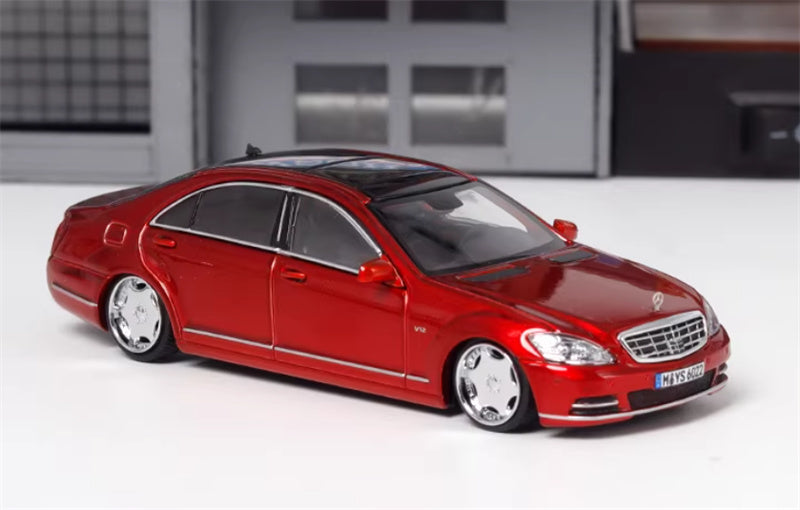 SW Mercedes Benz S600L W221 Red Limited Edition 399PCS ONLY 1:64 car Pre-built Model view3
