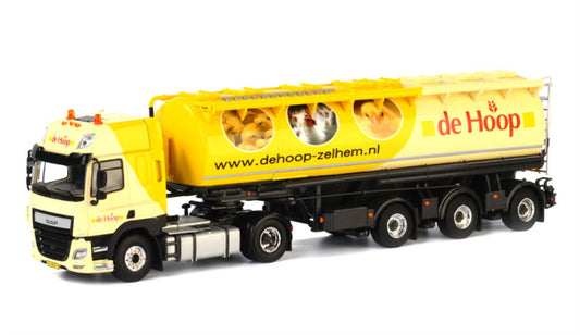 WSI DAF CF SC 4X2 BULKTRAILER De Hoop 1:50 Truck Pre-built Model